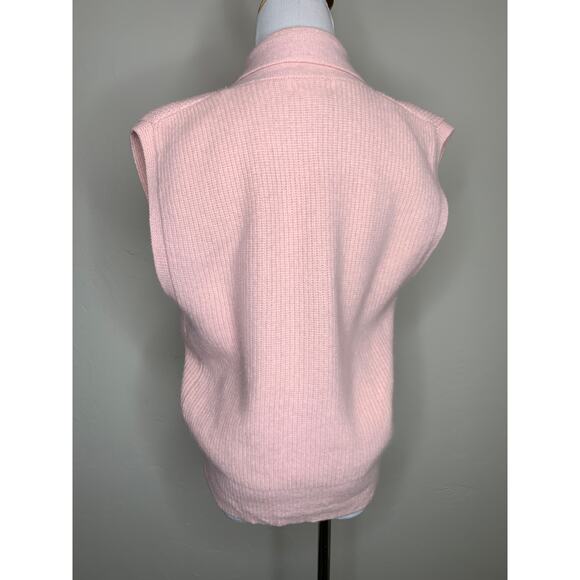 JH Collectibles Pink 90s Angora Wool Sweater Vest Sz Medium - Picture 2 of 11